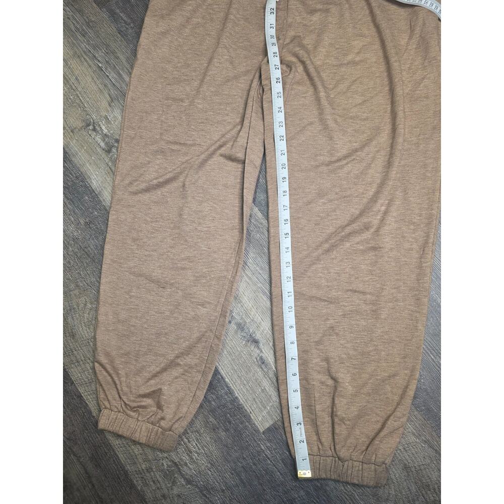 New Fantaslook Womens Joggers Sweatpants Heathered Tan Beige Lounge Pants Size X - Picture 3 of 6